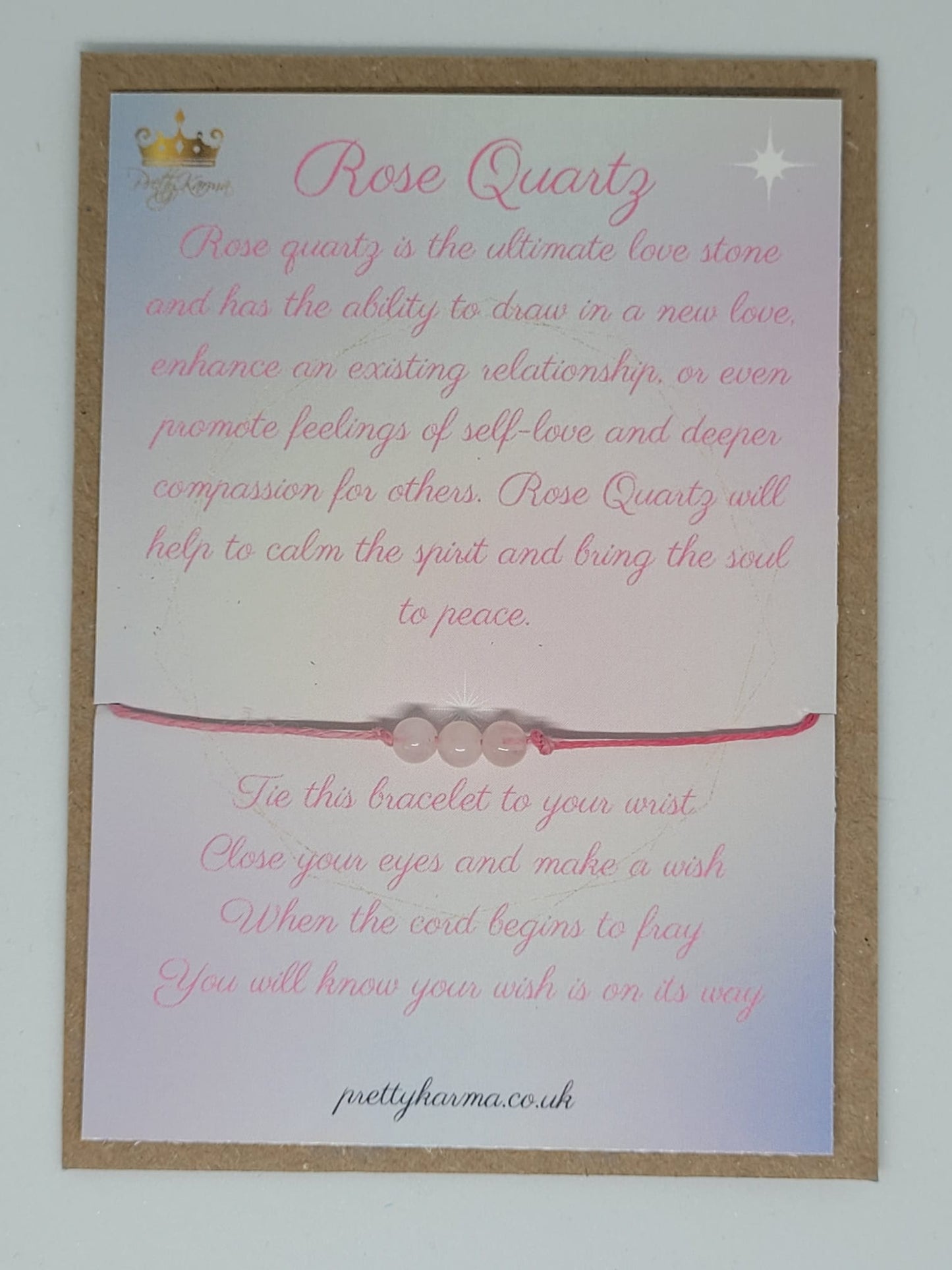 Wish Bracelet Rose Quartz