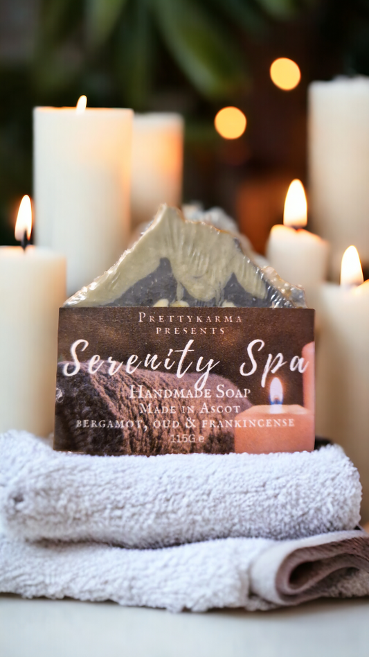 Serenity Spa Handmade Soap 110g e - Inspired by a relaxing massage and self care