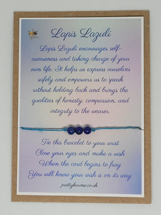 Wish Bracelet Lapis Lazuli